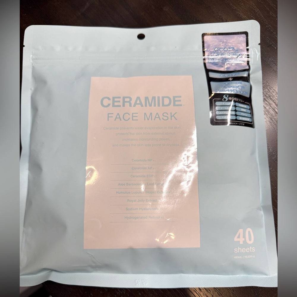 Premium Ceramide face masks nwt 40 sheet masks